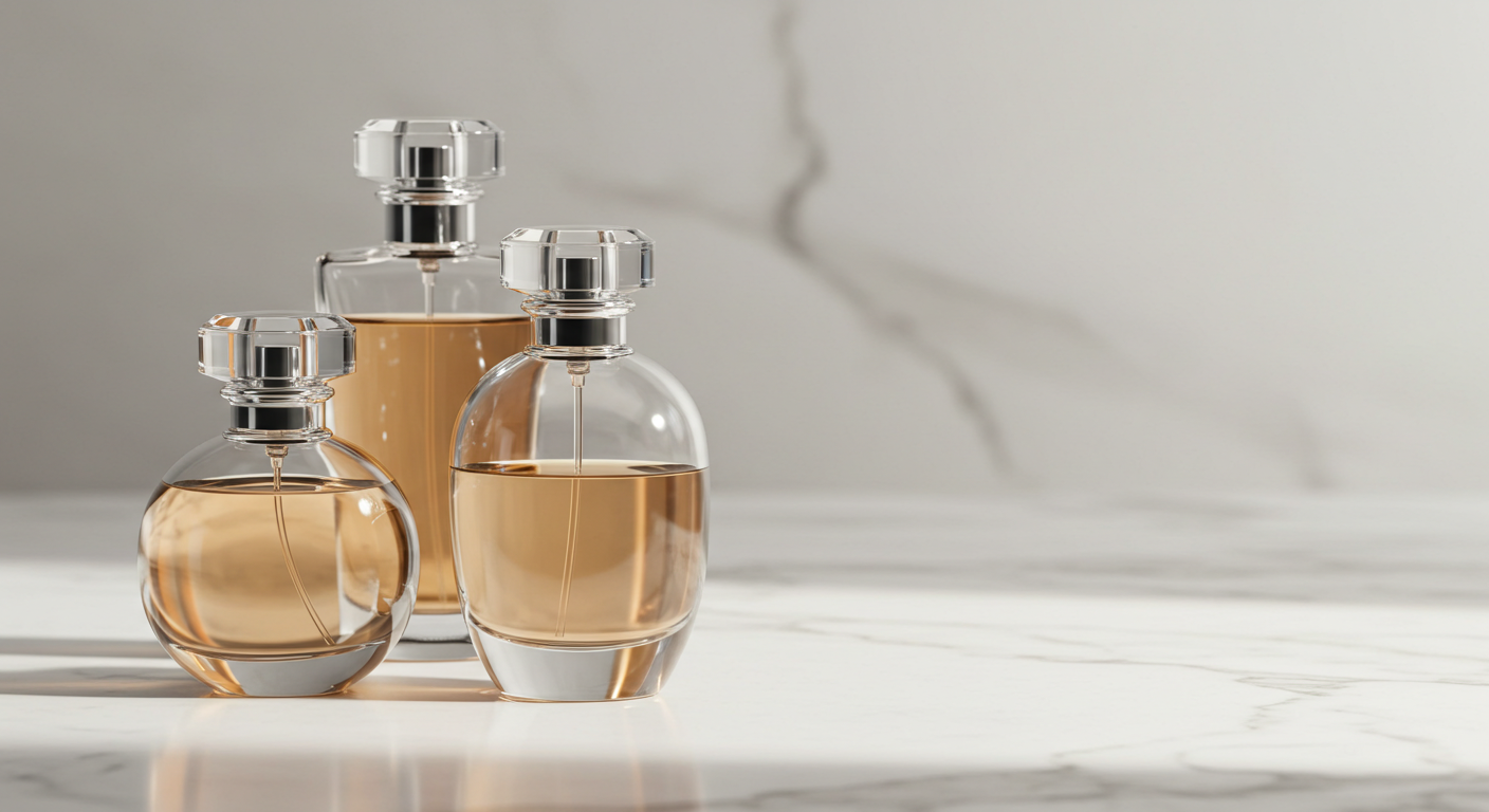 Three elegant perfume bottles, discussing if perfume can go bad